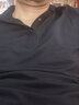 千纸鹤男装冰丝短袖polo衫夏季新款纯色轻商务凉感上衣薄 05A黑色 L 实拍图