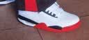耐克（NIKE）男鞋新款运动鞋AIR FLIGHT 89气垫休闲鞋AJ4兄弟篮球鞋 白/黑/大学红/AJ4兄弟款 41 实拍图