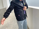 啄木鸟夹克男外套春秋季新款青年男士棒球服休闲衣服潮流男装茄克衫褂子 10916/206黑色常规 XL 实拍图