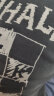 黑鲸海澜之家旗下潮牌短袖T恤男圆领男士T恤情侣舒适印花棋盘格纯棉 实拍图