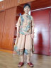 俞兆林中年妈妈夏装套装中老年女装夏季短袖上衣雪纺唐装裤裙母亲节礼物 卡其 2XL (推荐106-120斤) 晒单实拍图