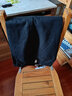 啄木鸟100%纯棉男裤秋冬季新款男士商务休闲裤宽松直筒中年爸爸装长裤子 黑色 33 ( 腰围 2尺6 ) 实拍图