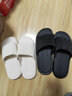 安尚芬拖鞋男士夏季新款室内家居简约轻便洗澡防滑踩屎感情侣凉拖鞋女 黑色 44-45 适合43-44（内长270MM） 实拍图