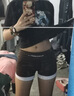 风吟诗三分鲨鱼裤女夏打底裤提臀外穿薄款运动打底短裤女拼接撞色安全裤 咖色 L (100-130斤) 实拍图