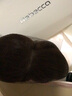瑞贝卡（Rebecca）假发女100%真人发丝遮白发假发片增加发量空气刘海隐形头顶补发片 空气刘海 深棕色 25cm 全手织工艺 实拍图