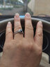 GEM STONE KING蓝宝石戒指女925银一款两戴双色套戒时尚简约送女朋友七夕节礼物 美9号 实拍图