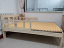 萌冉 【现货闪发】实木床儿童护栏床简约男女孩公主床松木拼接单人床 原木色裸床+床垫3cm 180长*120宽*40高 实拍图