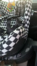 HBR虎贝尔E360儿童安全座椅0-12岁婴儿宝宝车载360度旋转isofix认证 E360-黑白棋盘格 晒单实拍图