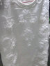 百图betu女装夏季新款T恤减龄气质圆领蕾丝珍珠短袖T恤女2403T18 白色 XS 实拍图