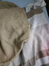Olrain欧芮儿条纹背心针织衫+小外套女年春装新款女装抹胸开衫针织 卡其 L 实拍图