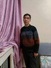啄木鸟 爸爸冬装毛衣男加绒雪尼尔中老年保暖针织衫老人秋冬季中年衣服 JM104黑蓝色【加厚】 加绒 L (175) 【建议126-140斤】 实拍图