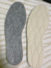 法戈菲2双装冬季保暖鞋垫男羊毛毡加绒加厚舒适透气吸汗不闷脚可水洗 【压缩羊毛款】加厚保暖-白色2双装 44码 实拍图