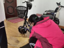 名岛小型迷你电动自行车女士可折叠电瓶车轻巧代步车滑板车便携电单车 经典黑 超威/天能48V12A铅酸约35-45公里 实拍图