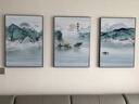城篇北欧壁画装饰画客厅三联沙发背景墙挂画现代简约大气餐厅卧室墙画 T133495前程似锦 30*40cm 9mm布纹膜三联画黑边 实拍图