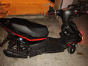 杰帆（JF）踏板摩托车125cc鬼火一代摩托车外卖踏板车燃油车助力车可上牌  黑色 豪华款 实拍图