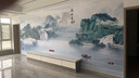 定制山水电视背景墙壁纸简约现代大气影视墙壁布装饰壁画客厅沙发 17款 【满分推荐】8D晶雕真丝布/平方 实拍图