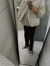 Matri Mr情侣假两件棉衣服男潮ins棉服冬季加厚新款潮牌百搭韩版潮流外套 米白色 2XL  （建议155-180斤） 实拍图