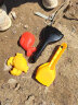 儿童沙滩玩具套装沙子决明子宝宝玩沙工具大号挖沙铲子和桶车男孩 工程黄沙漏车11件套 实拍图