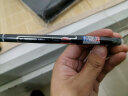 晨光(M&G)文具 热可擦中性笔 经典拔盖子弹头黑色水笔0.5mm 小学生用热敏摩擦签字笔 12支/盒AKP61108A  实拍图