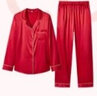 都市丽人睡衣女套装本命年马年红色内衣仿真丝长袖薄款新年家居服2H30C5 实拍图
