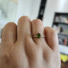 伊彩珠宝  天然绿碧玺宝石戒指18K金钻石戒指女生日礼物送女友爱人 0.8克拉 绿宝石戒指（9-17号） 晒单实拍图