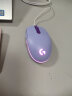 罗技（G）G102游戏鼠标有线机械鼠标电竞轻量化 电脑鼠标逻辑便携中小手宏编程 吃鸡英雄联盟入门款 8000DPI 罗技G102紫（第二代） 实拍图