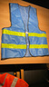 欧汉 反光背心马甲反光衣环卫施工人黄荧光服交通驾驶员安全服 蓝布黄条 实拍图