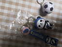 熊猫挂件钥匙扣男女创意可爱卡通软胶吉祥物公仔钥匙链个性汽车钥匙挂件冰情侣款女士包包挂饰 蓝熊猫+足球 实拍图