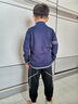 Bejirog男童开衫毛衣2025春装儿童衣服男外套新款拉链毛线10岁针织衫外穿 藏青色(不加绒) 150 cm 实拍图
