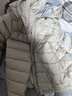 黑冰城市轻户外冬季男女儿童600蓬鹅绒活帽薄款羽绒服 FDE9119 银杏 XL (150) 实拍图