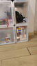 爱丽思（IRIS）书架落地书本收纳箱塑料收纳盒书箱书籍学生书籍衣物书箱儿童书架 【中号透明】27升 有盖 实拍图