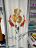 蘑菇说卧室门帘隔断帘风水布帘卫生间厨房遮挡隐私半截夏季帘子免打孔 双锦有福 免打孔 0cm*0cm 免打孔 改价用 实拍图