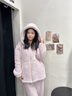 Teenie Weenie小熊女士加绒睡衣秋冬季连帽加厚保暖家居服套装男 轻紫色（女款） M 建议162-169cm/115-135斤(女) 实拍图