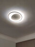 大观园（DGY）后现代简约卧室灯创意极简吸顶灯超薄圆环主卧书房灯中山灯具002O 46W 1174-白色55CM-三色变光 实拍图