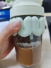 乐扣乐扣（LOCK&LOCK）奶芙玻璃杯水杯男女咖啡杯吸管杯子便携耐热泡 抹茶拿铁-LLG770GRN 实拍图
