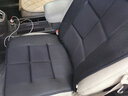 日本YAC 汽车坐垫单片冬季前排座垫办公室竹炭坐垫通用车用四季垫子免捆绑防滑坐垫透气无靠背小方垫屁股 HY-118 连体单片坐垫 实拍图