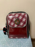 UnMe台湾unme男女小学生一年级书包男1-3-6轻防水儿童双肩背送礼书包 3273红格 1-3年级 小挂件+腰扣 实拍图