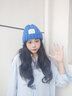 慕衣宾士帽子冬季女韩版显脸小毛线帽女大头围显白针织帽女潮牌保暖冷帽 克莱因蓝 实拍图