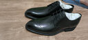 金利来男鞋商务正装皮鞋系带布洛克雕花男士英伦透气鞋子头层牛皮 四季款黑色 40 实拍图