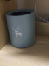 欢好桌面垃圾桶可爱家用客厅小号懒人迷你床头桌上用创意拉圾筒纸篓盒 蓝色麋鹿款+垃圾袋 实拍图