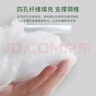 安睡宝（SOMERELLE） 枕头 抗菌仪征纤维枕 卷冲技术纤维枕 四孔枕芯 单人枕头 四孔抗菌高弹枕-星月蓝 低枕 实拍图