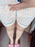 俞兆林（YUZHAOLIN）日系黄色格子短袖短裤套装纯棉睡衣女夏天家居服舒适透气清爽经典 杏格子 L 晒单实拍图