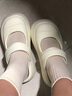 西儿 玛丽珍洞洞鞋包头拖鞋踩屎感夏季女ins潮外穿户外沙滩护士厚底 ，米白色 36-37 实拍图