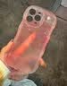 巴蒂尼 粉色水墨晕染iPhone手机壳苹果手机保护套全包摄像头硅胶软壳情侣男女防摔卡通可爱个性 【透粉】波浪边气囊防摔 iPhone 15 Pro Max 实拍图