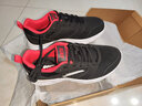 安踏男鞋休闲运动鞋男士冬季大码网面鞋软底轻质减震慢跑步鞋子男 【透气网面】5581-10黑/红/白 39 (245mm) 实拍图