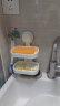太力肥皂盒壁挂式香皂盒免打孔浴室卫生间吸盘置物架可沥水双层1个 实拍图