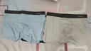 猫人（MiiOW）男士内裤男冰丝5A抗菌速干透气大码平角裤高弹中腰四角短裤男 【冰丝款】宝蓝+深灰+浅灰 3条 2XL 【125-150斤】2025年升级款 实拍图