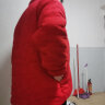 冰瑶（BINYAO）奶奶装棉袄加绒加厚女中老年人女装冬装妈妈棉衣短款老太太棉服 树叶红 3XL（建议110-130斤） 晒单实拍图