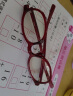 睛姿（JINS）防蓝光眼镜儿童学生防辐射眼镜护目镜TR90镜框FPC17A104【2-8岁】 205 红色（有包装） 实拍图