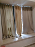 金蝉（JINCHAN）高遮光窗帘客厅卧室日式防晒窗帘布 幻影灰 130*180 实拍图